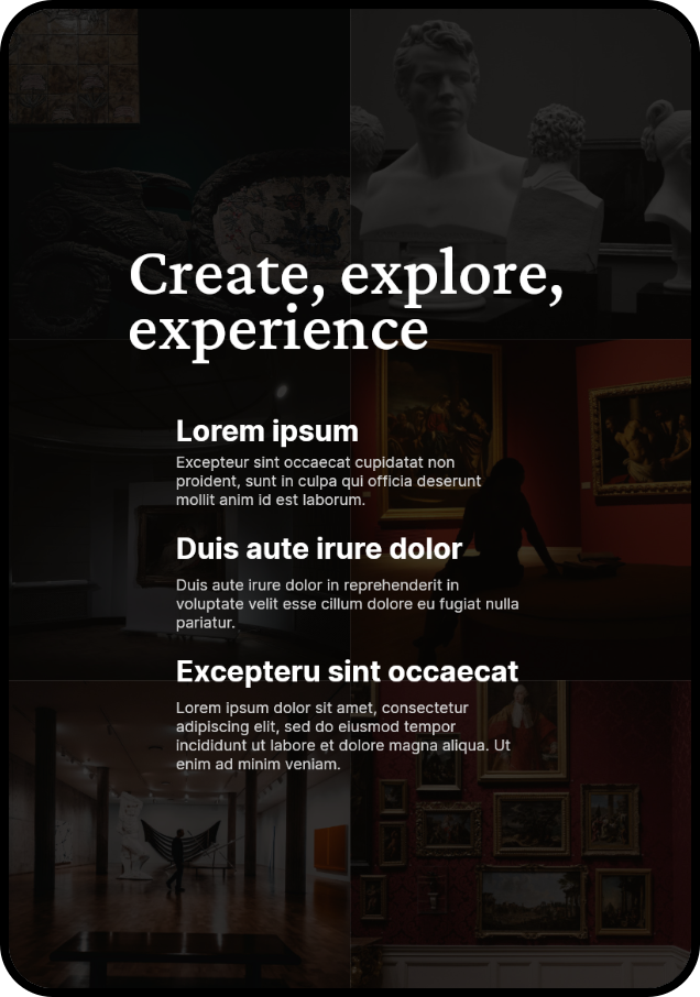 Tablet landing image